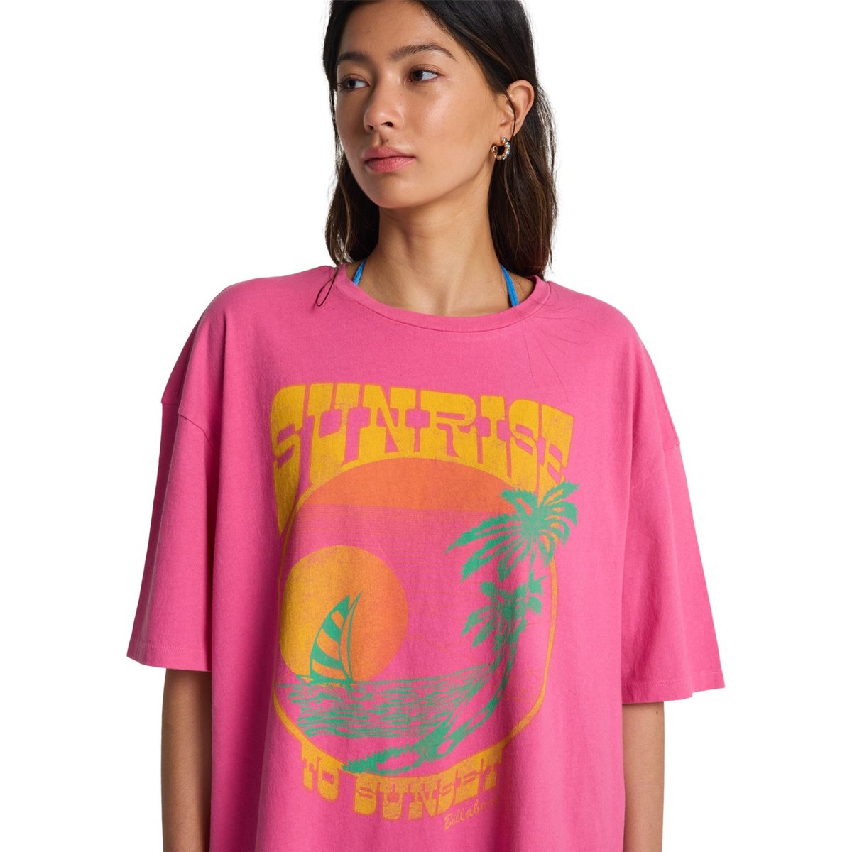 T shirt manches courtes SUNRISE TO SUNSET 2 rose guava, BILLABONG
