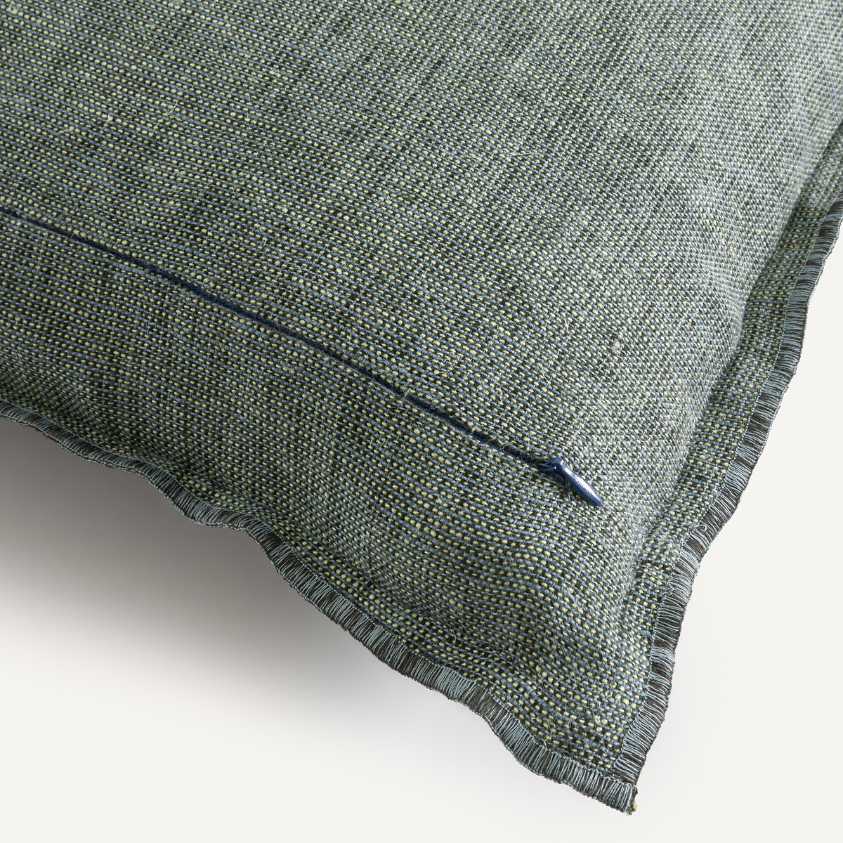 Chambray kussenhoes, MISSIA petrol blauw, AM.PM
