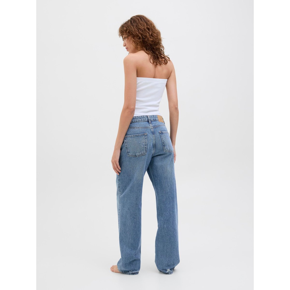 Jean À Coupe Ample medium blue denim, JJXX