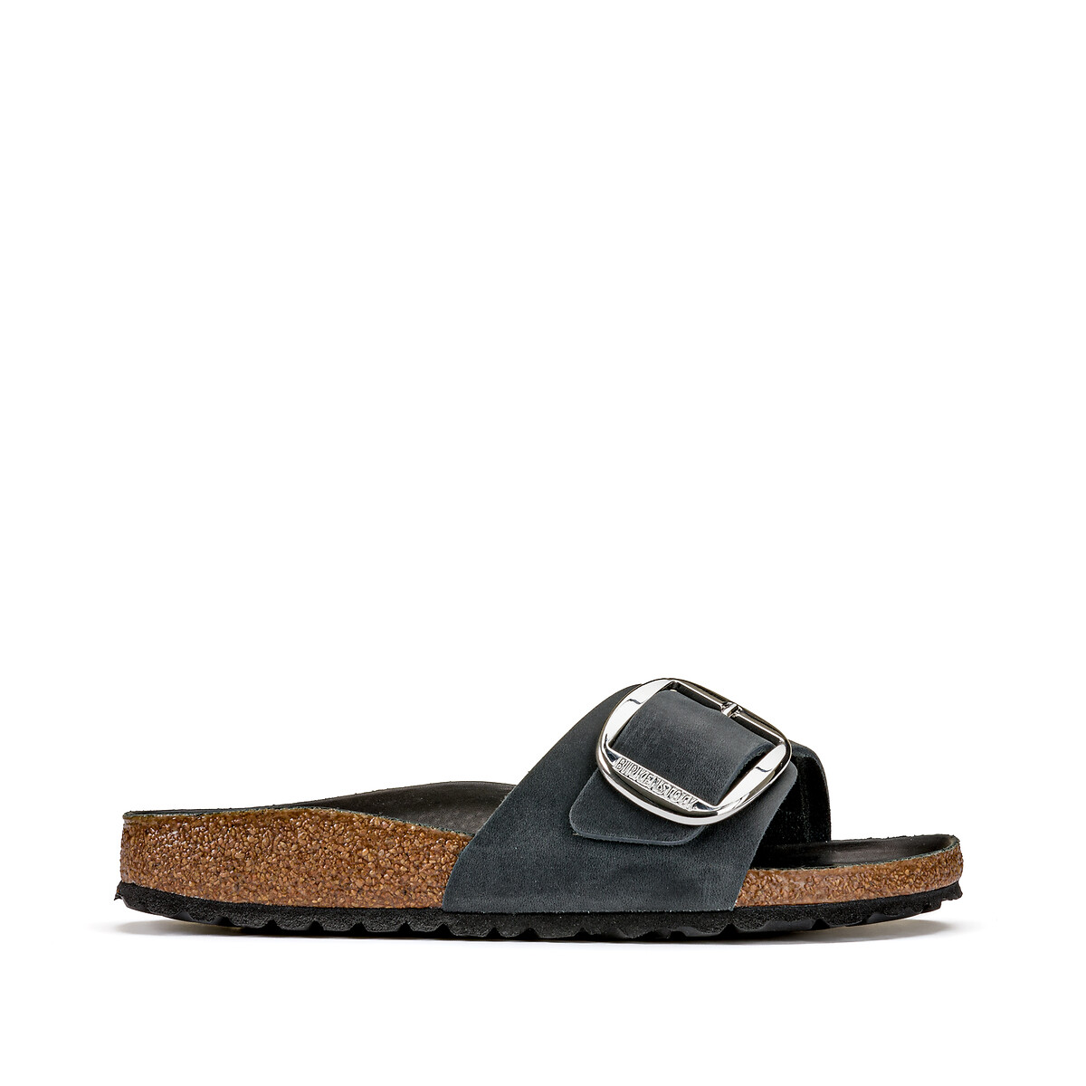 Mules simple bride Madrid Big Buckle noir, BIRKENSTOCK