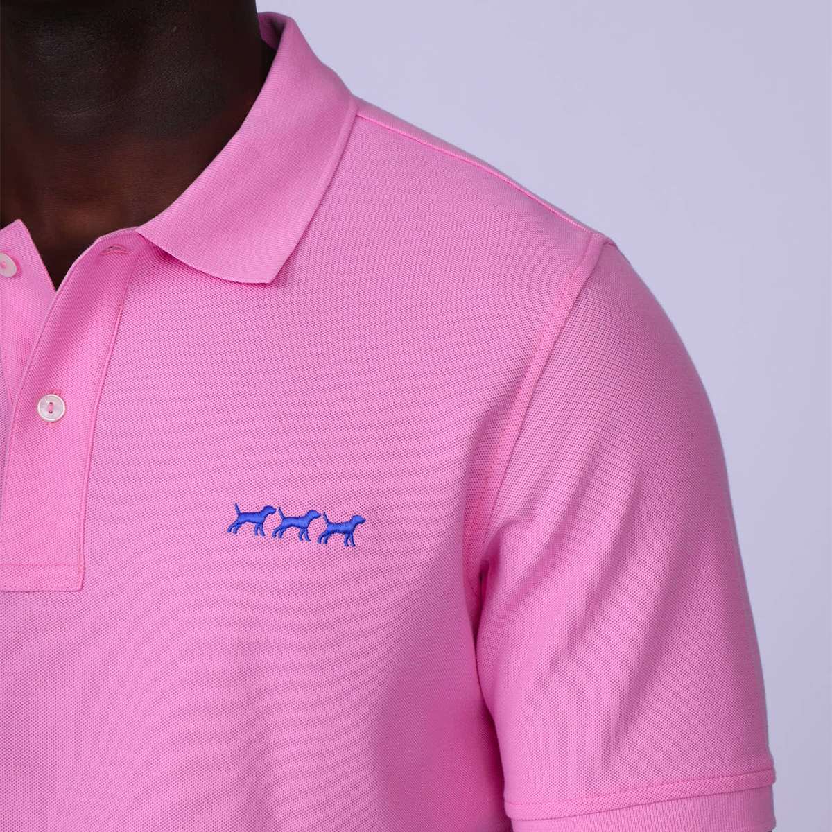 Polo chiens rose bonbon, MISE AU GREEN