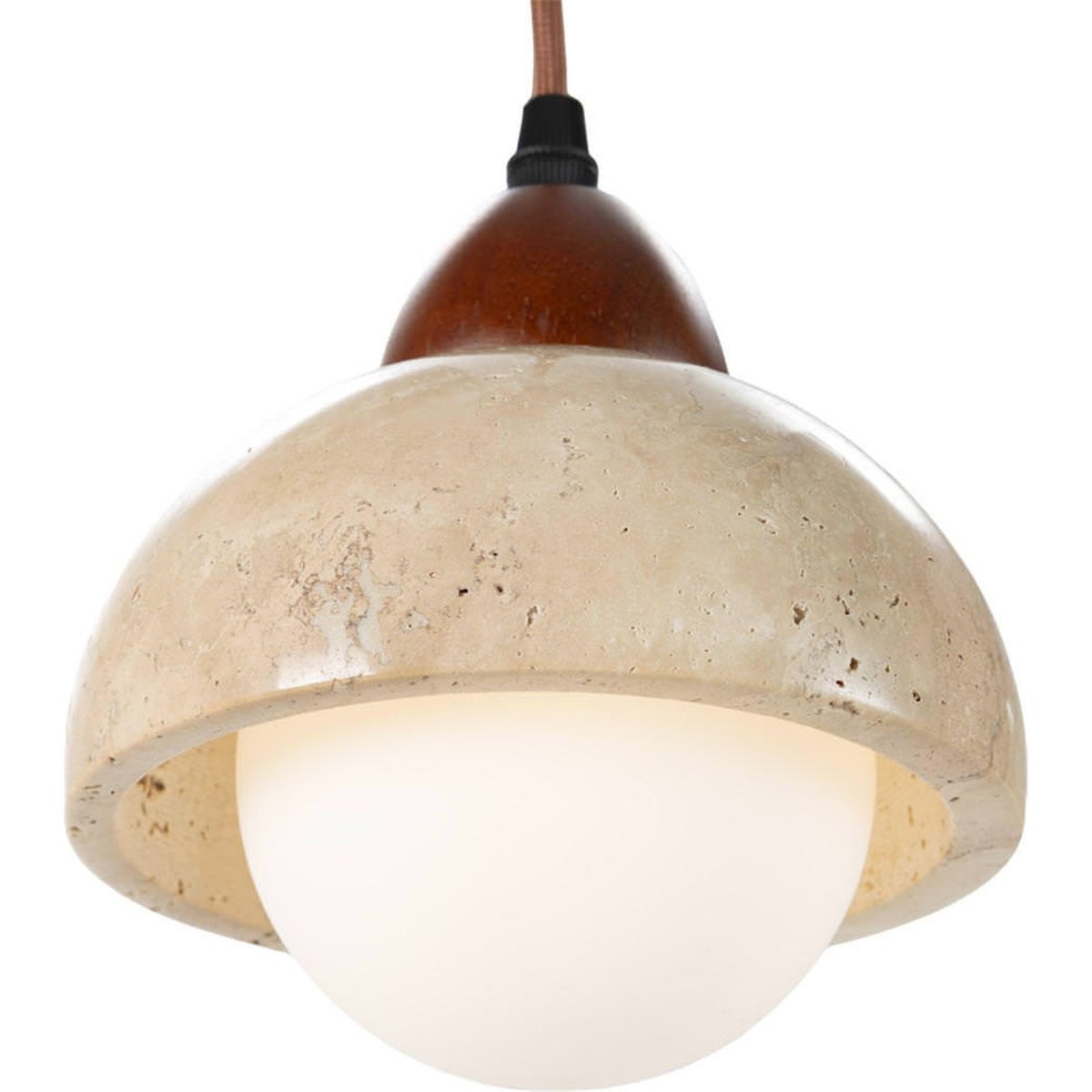 Lampe d'architecte en marbre travertin naturel, RECOLLECTION