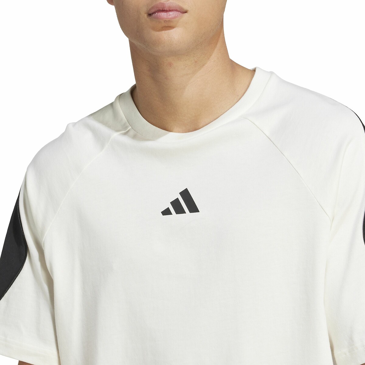 T-shirt manches courtes Stadium blanc cassé, ADIDAS SPORTSWEAR