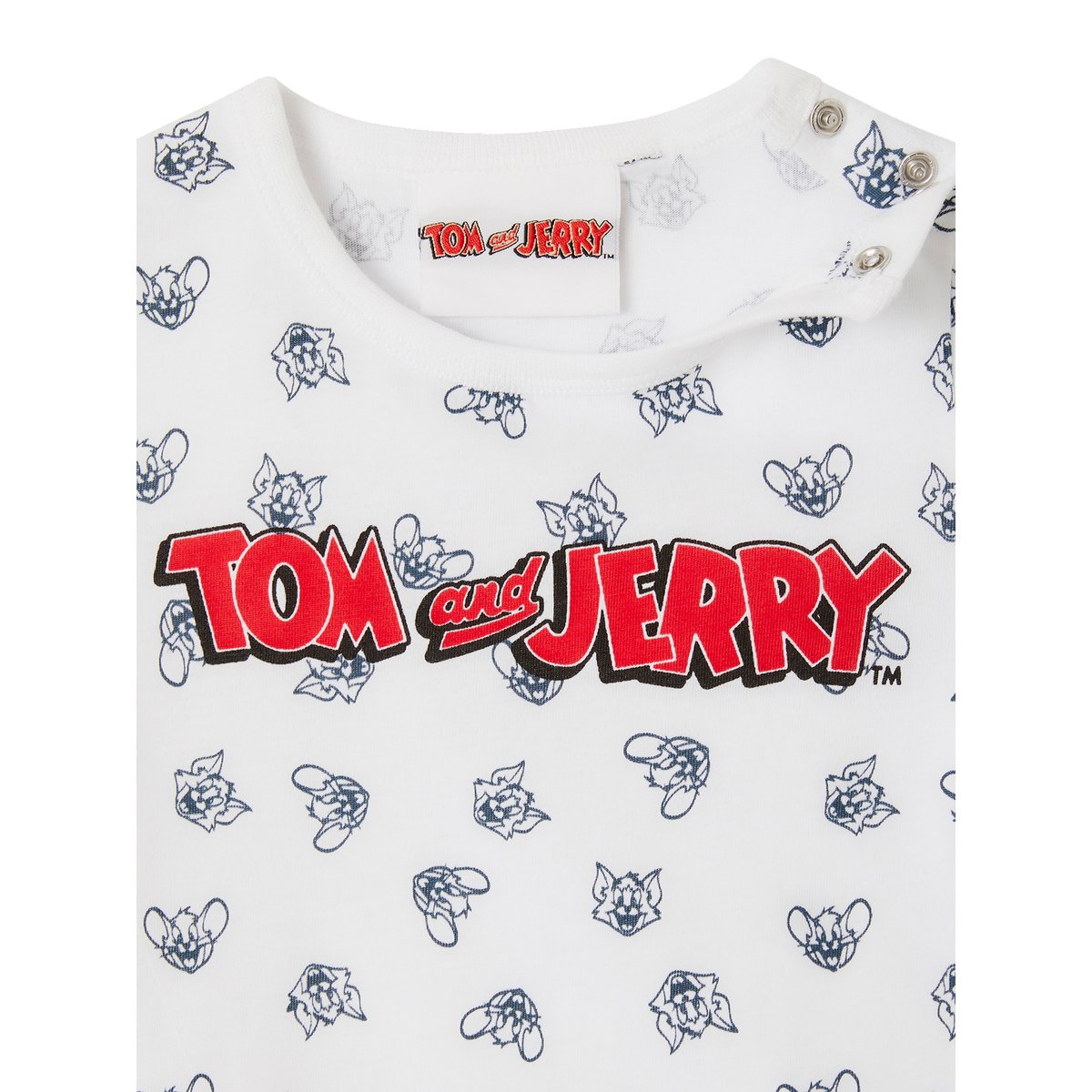 T-shirt Tom & Jerry aop + wording, VERTBAUDET