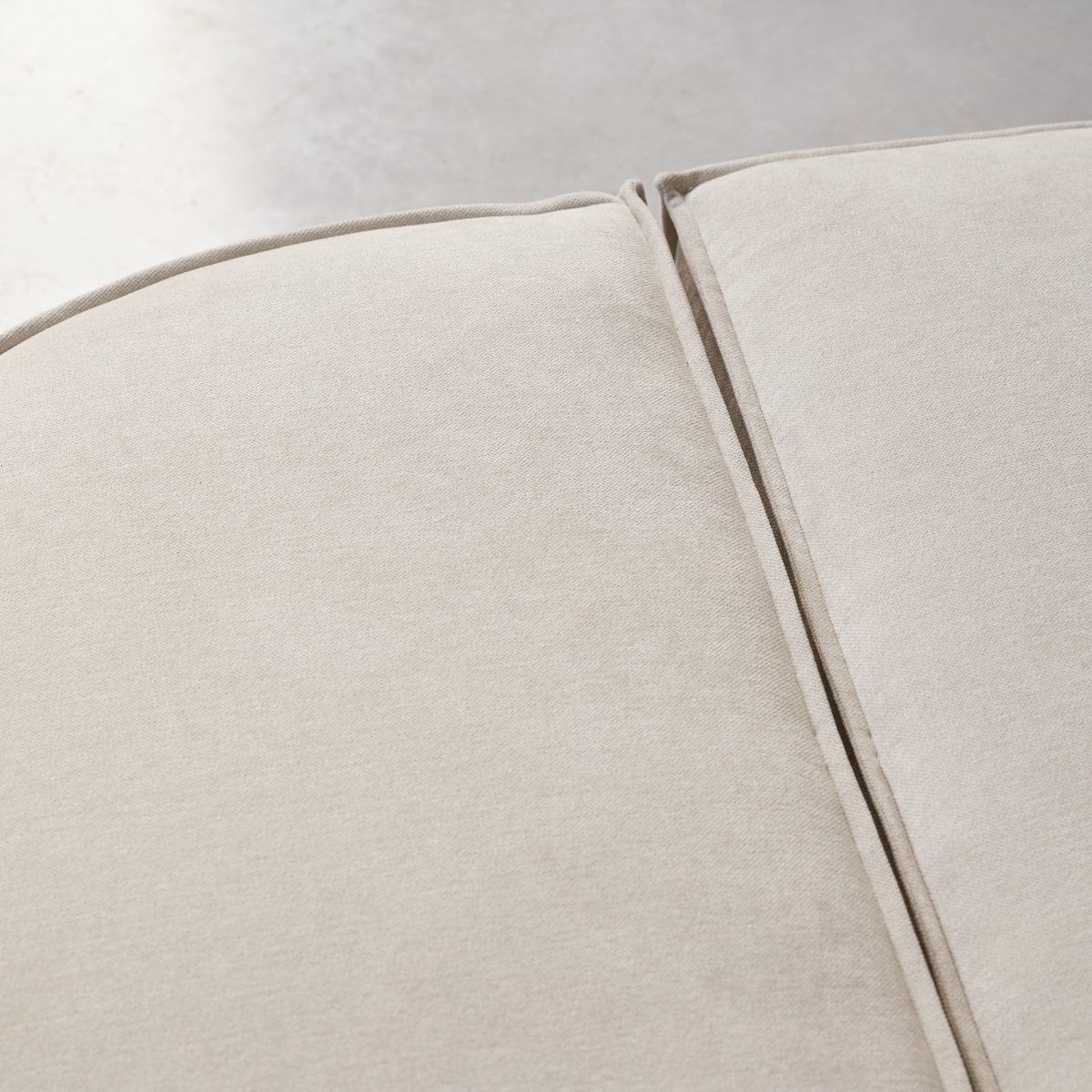 Repose-pied en Tissu, DARIO beige, TIKAMOON
