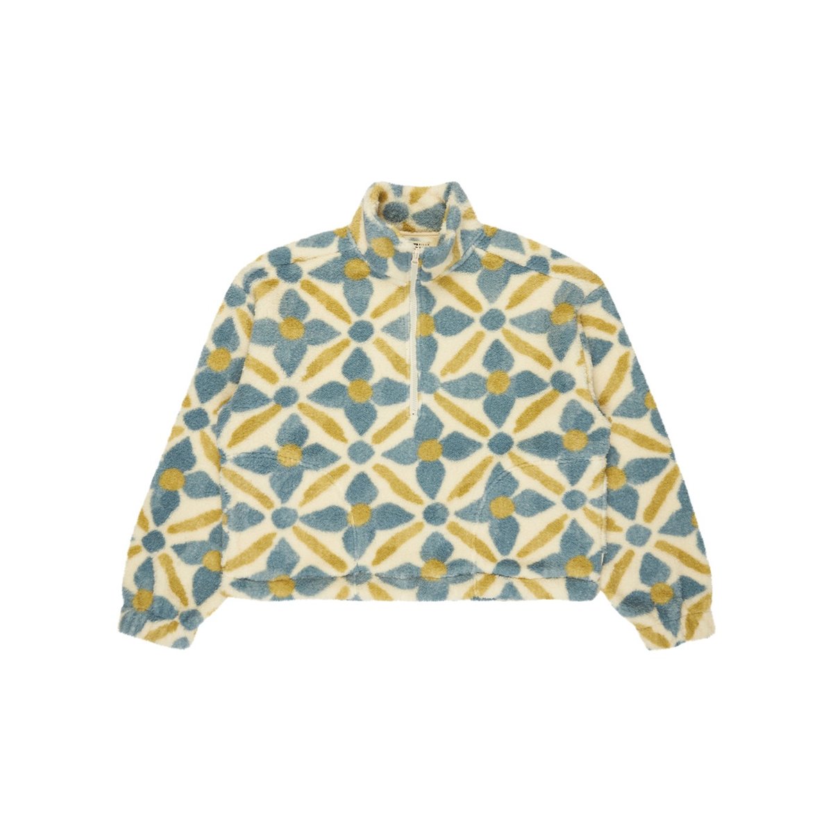 Polaire demi-zip ALL THE TIME SHERPA bleu mineral blue, BILLABONG