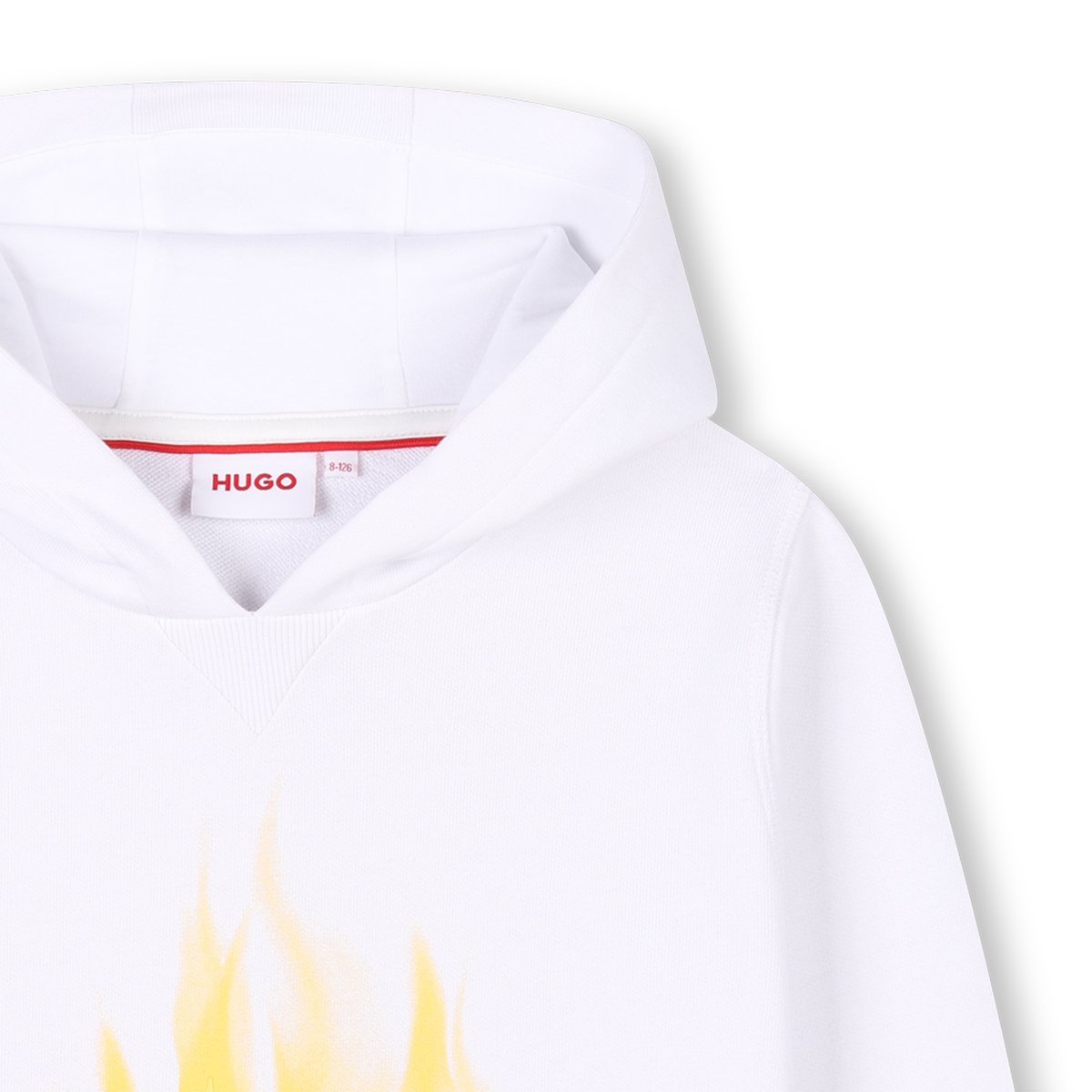 Sweat à capuche blanc, HUGO KIDSWEAR