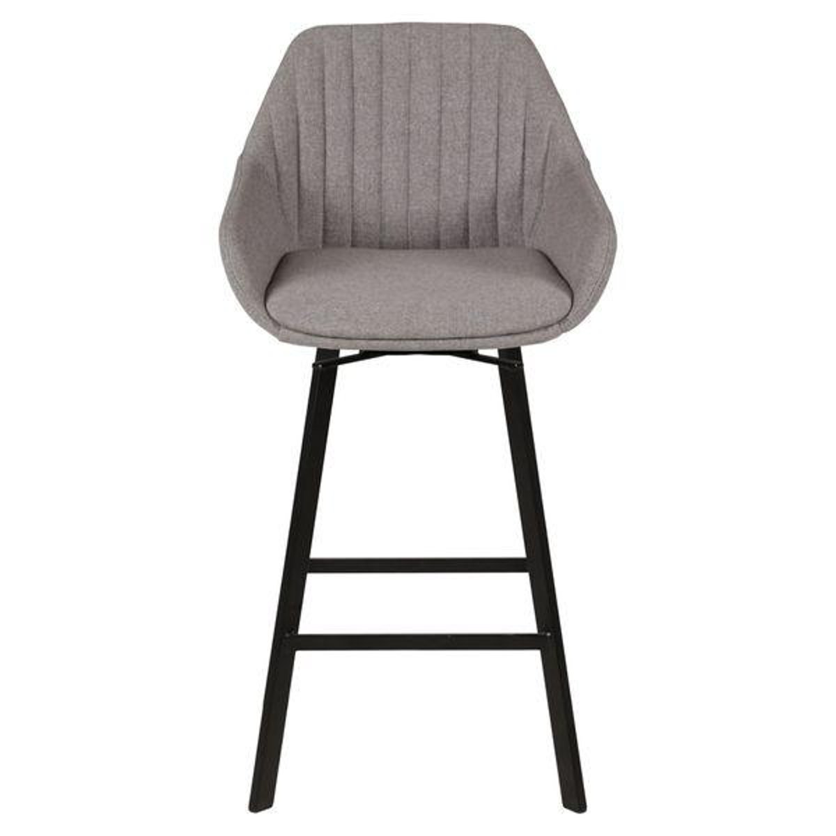 Chaise hauteur plan de travail pivotante marron gris clair, ZAGO