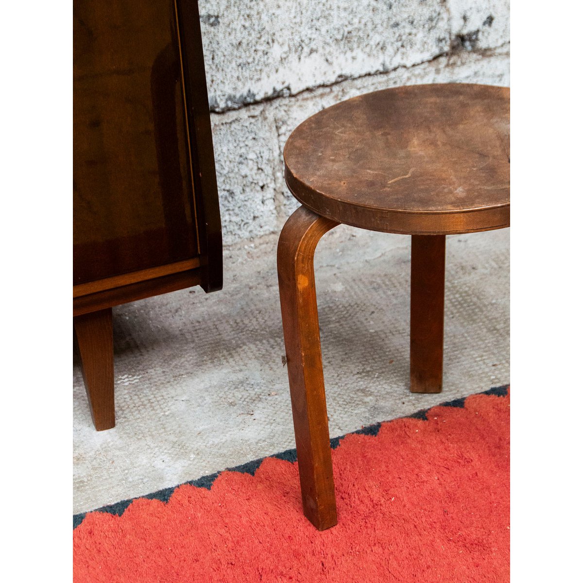 Tabouret Aalto Axel N°507 - Bon état bois, DEBONGOUT