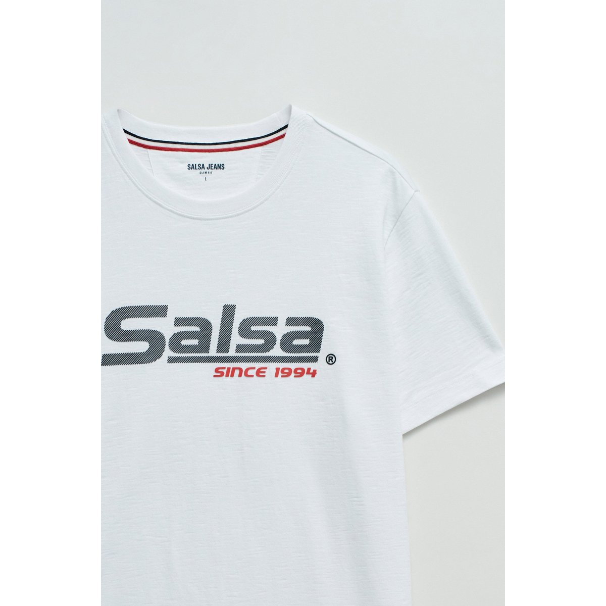 T-SHIRT AVEC BRANDING blanc, SALSA JEANS