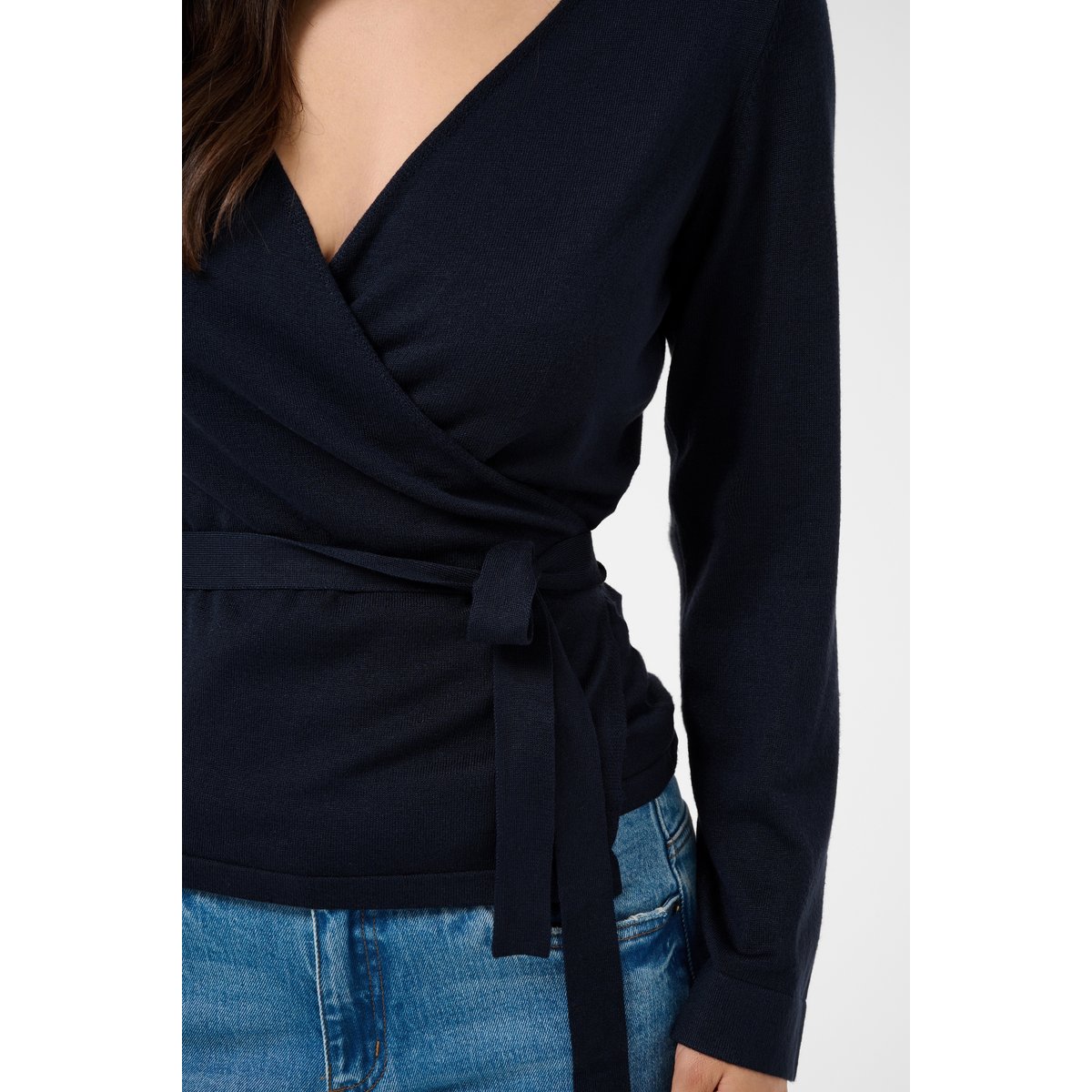 Cardigan à tricot bleu salute, KAFFE