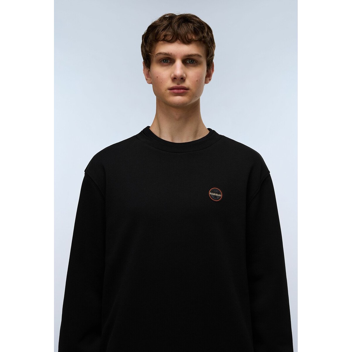 Badge Crew Neck Sweatshirt black, NAPAPIJRI
