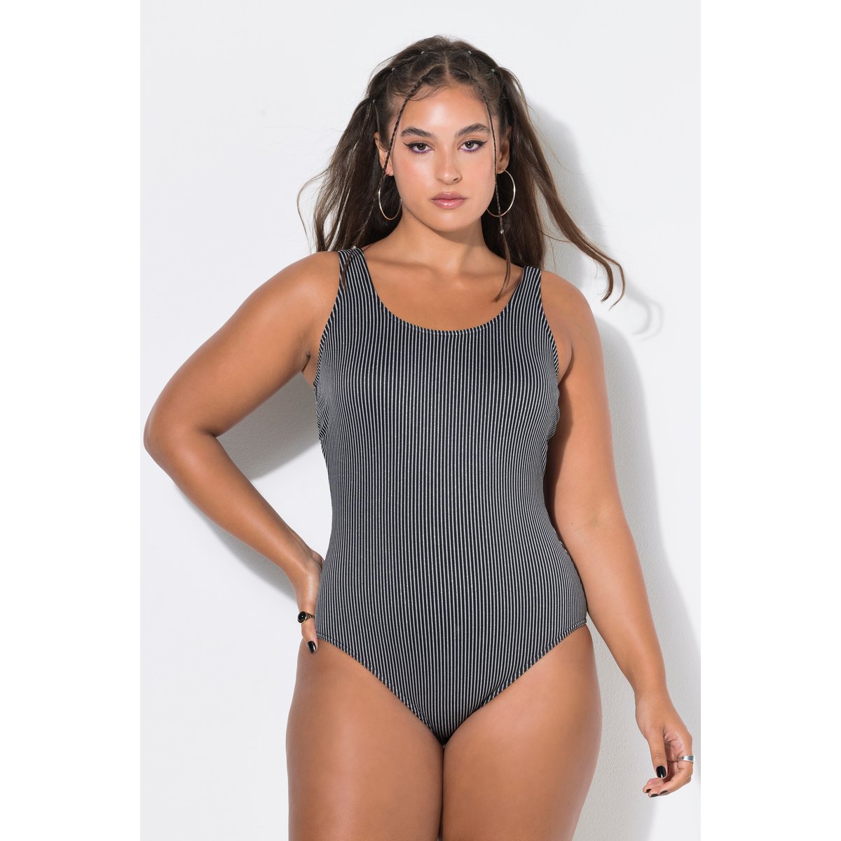 Maillot de bain rayé noir, STUDIO UNTOLD