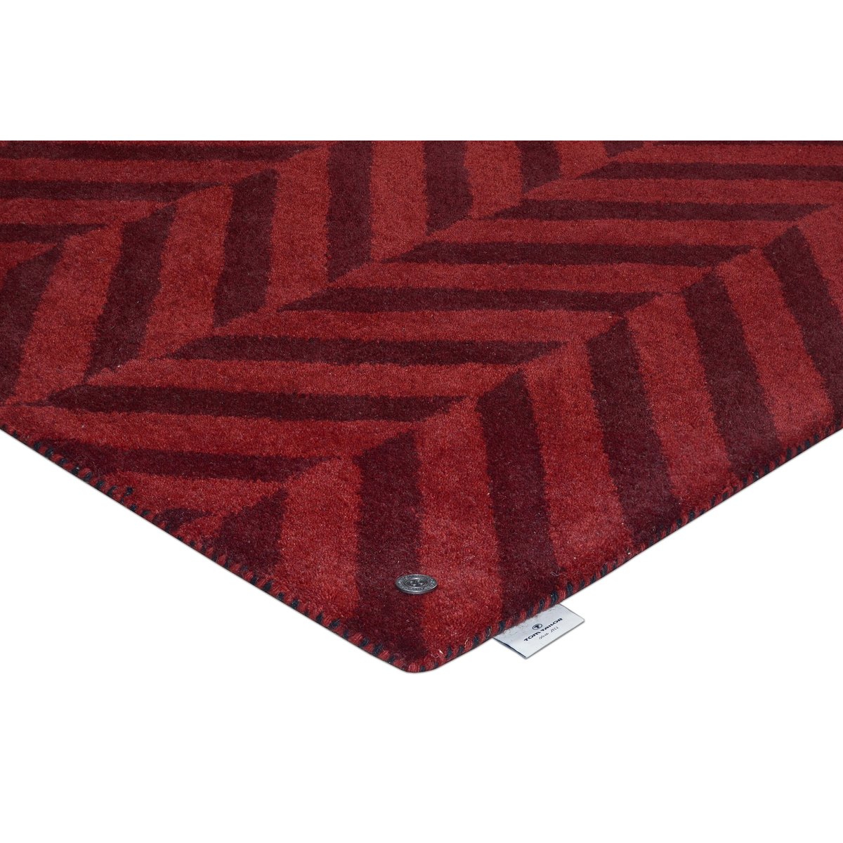 Tapis tufté main, ZIGZAG rouge, TOM TAILOR