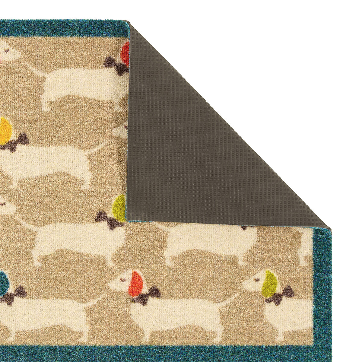 Bright Doggie Stain Resistant Pet Mat 50x75cm multi-coloured, HOWLER & SCRATCH