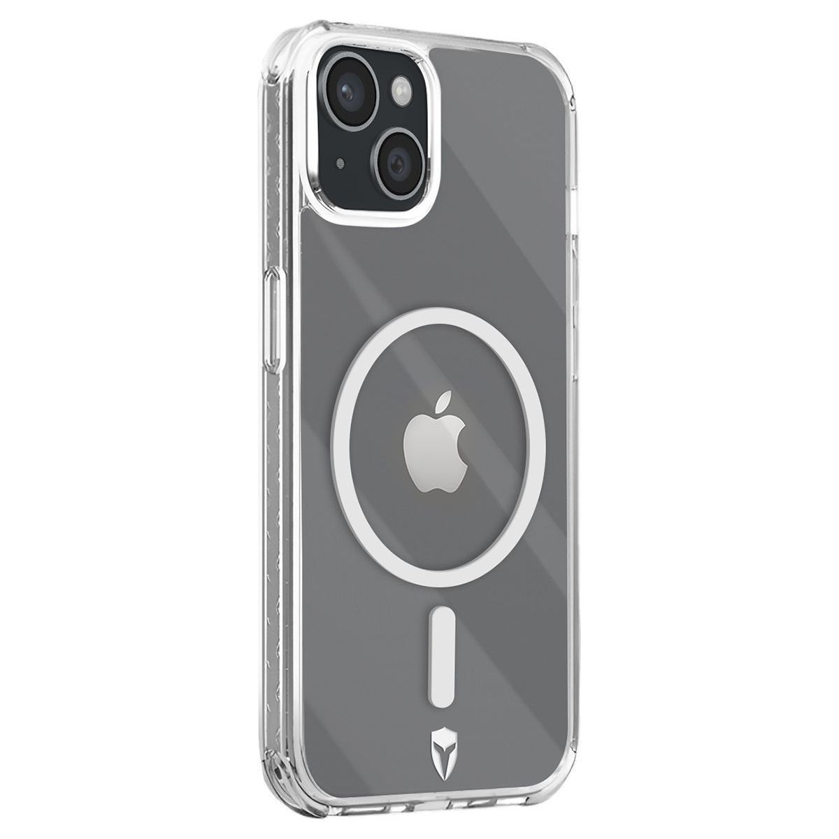 Coque iPhone 15 Plus MagSafe transparente couleur unique, FORCE CASE
