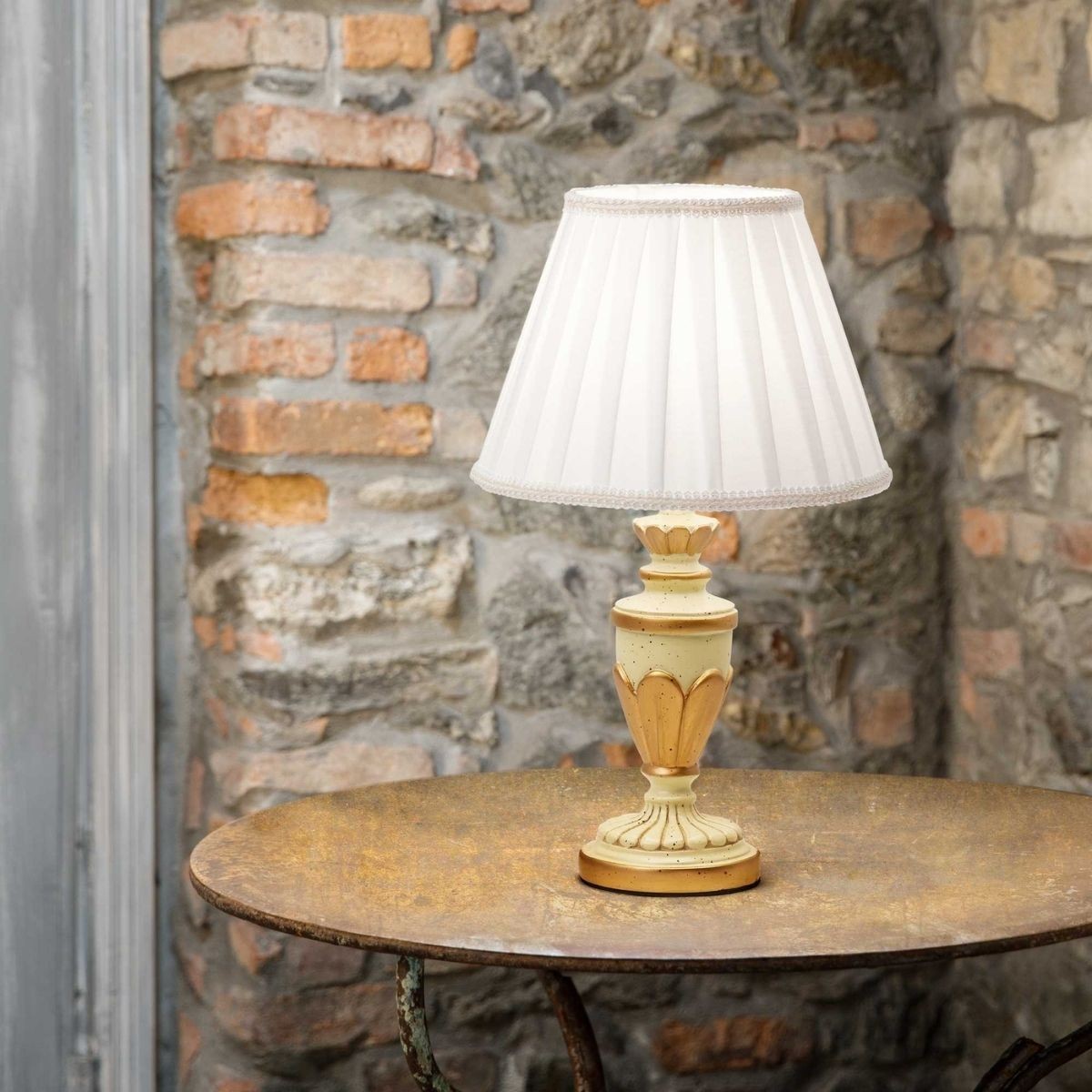 Lampe FIRENZE laiton or doré, IDEAL LUX