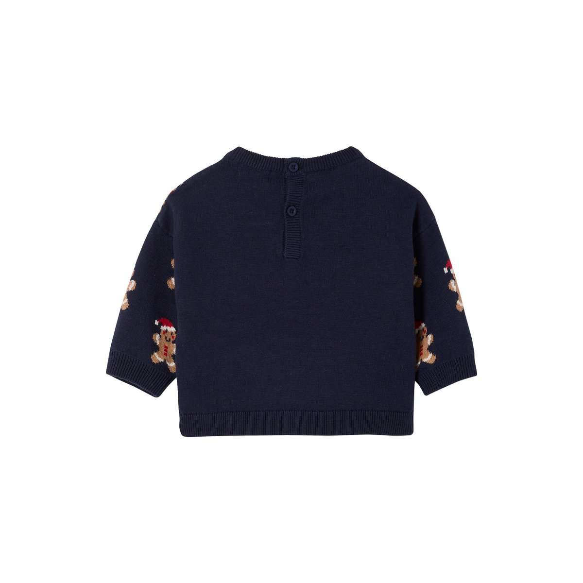 Pull bébé noël jacquard marine, VERTBAUDET