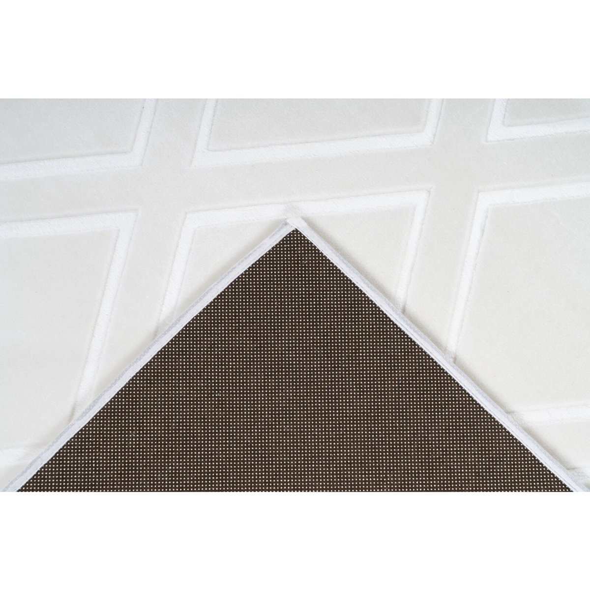 Tapis rectangulaire en polyester Monroe 300 blanc, ARTE ESPINA