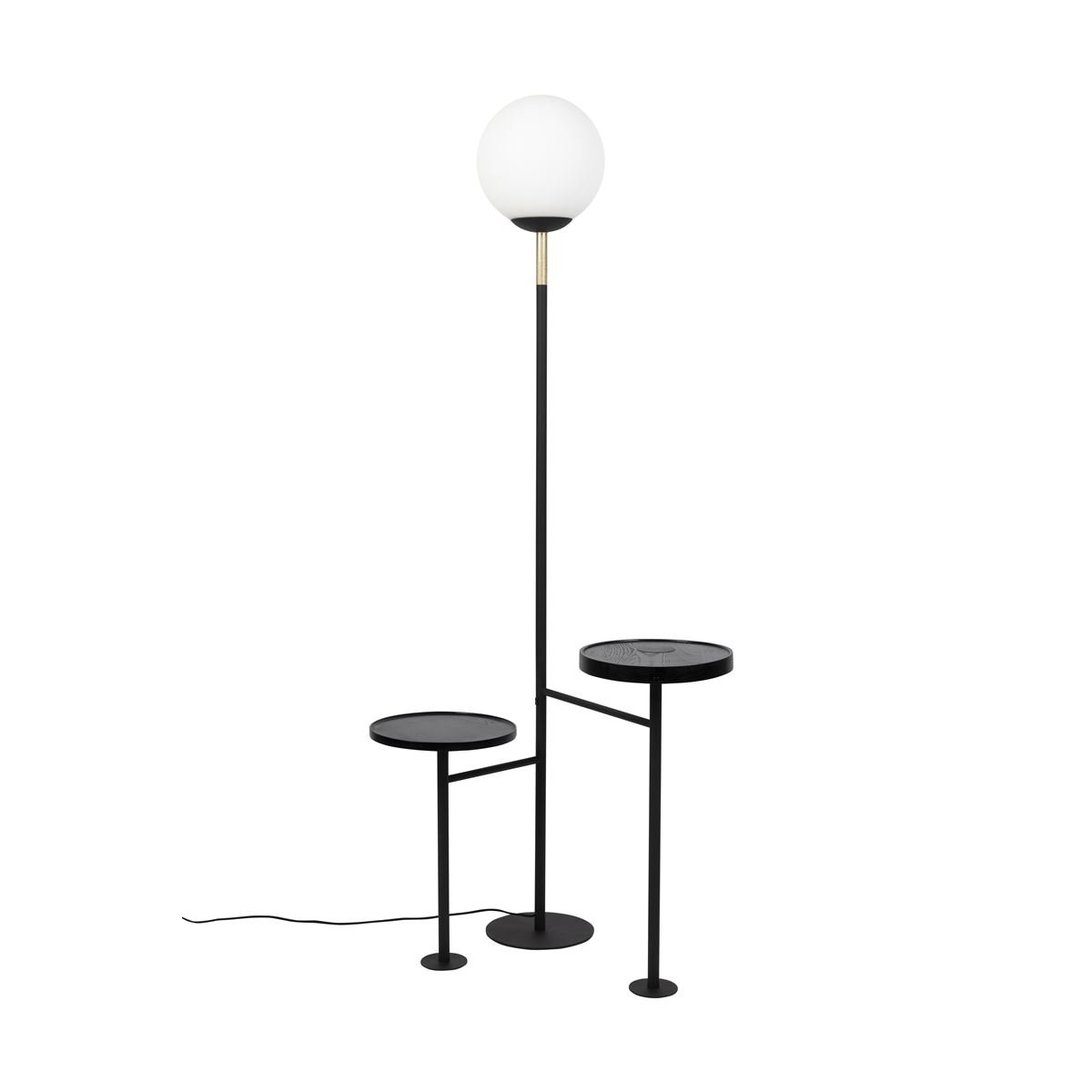 Lampadaire design en verre, ORION blanc, ZUIVER