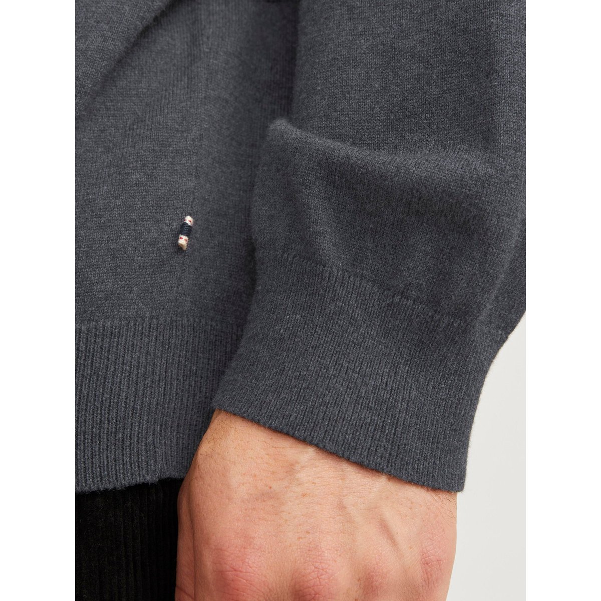 Col Roulé dark grey melange, JACK & JONES