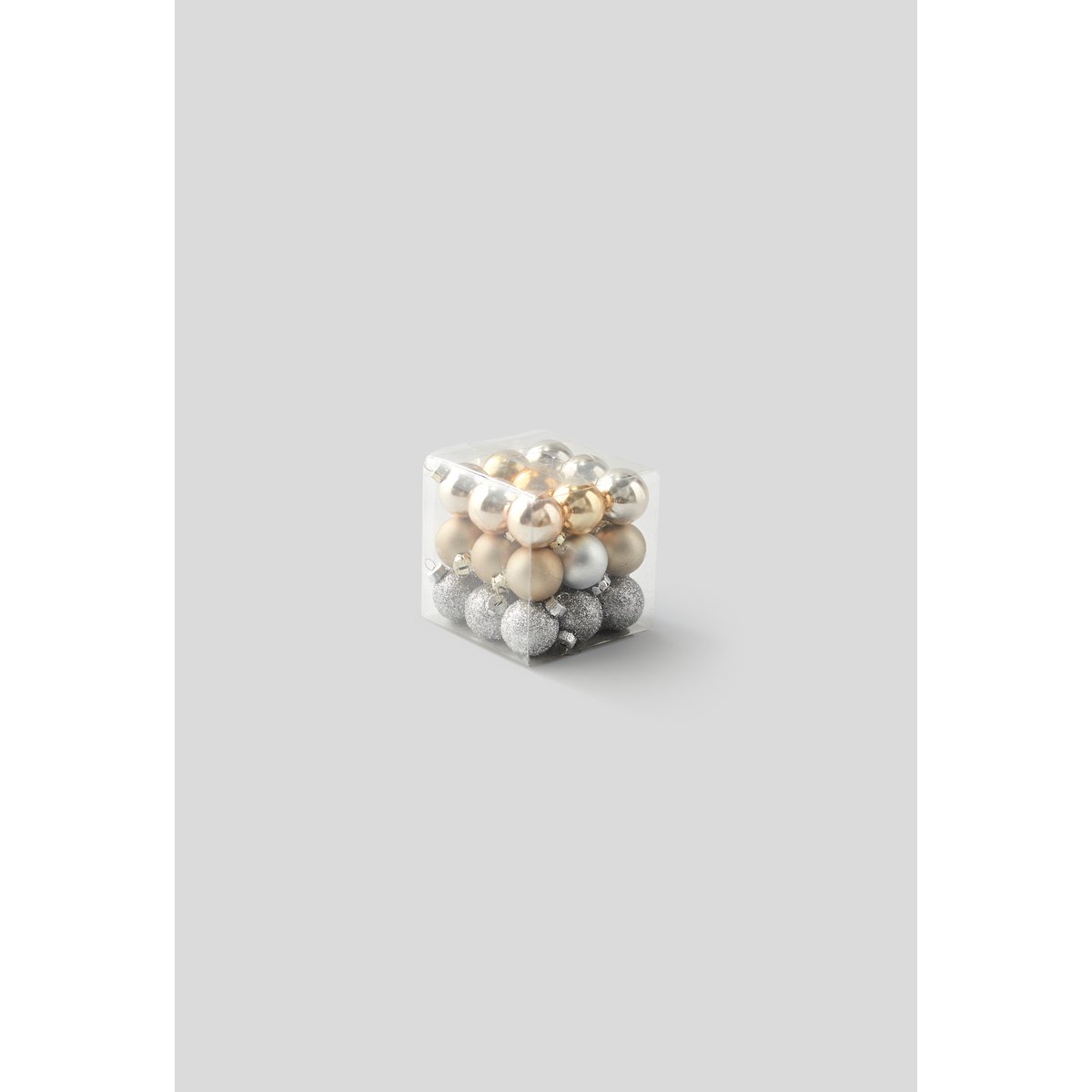 Boite de 27 boules plastiques, 30 mm multicolore, MONOPRIX