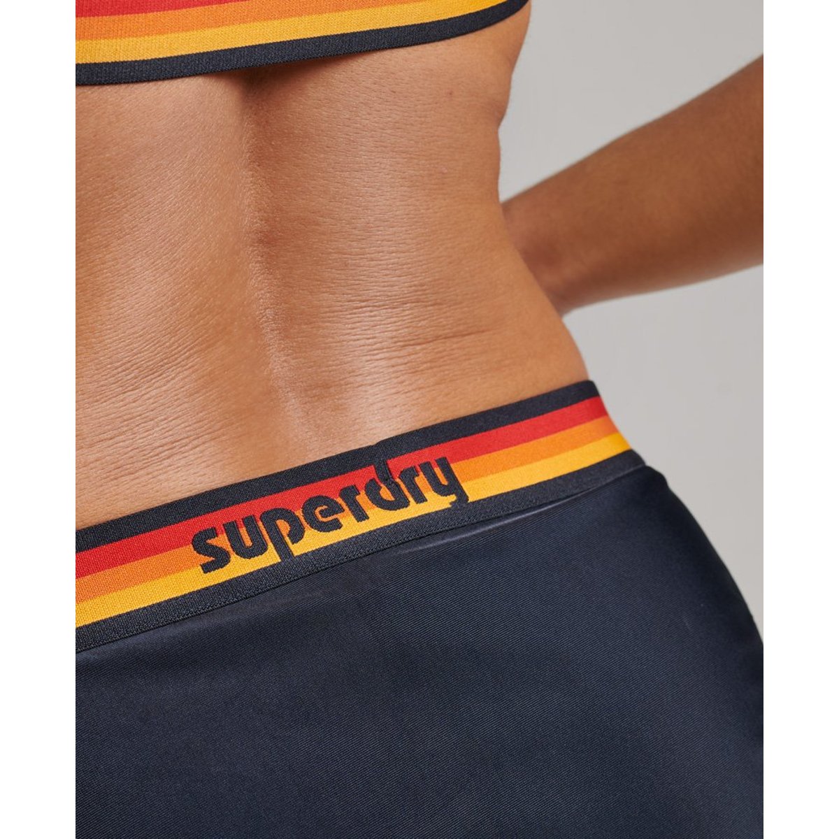 Bas de bikini Vintage Logo recyclé bleu marine, SUPERDRY