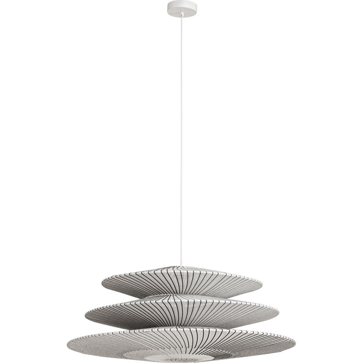 Suspension en acier et terylène, FACILE TRE noir et blanc, KARE DESIGN