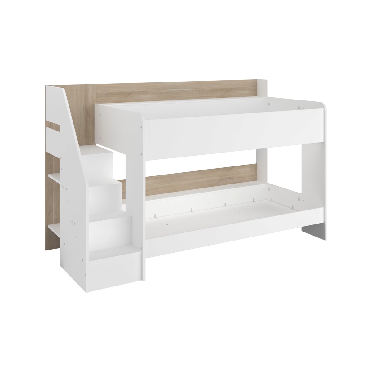 Lits superposés avec tiroir en option Parker bois clair, CAMIF