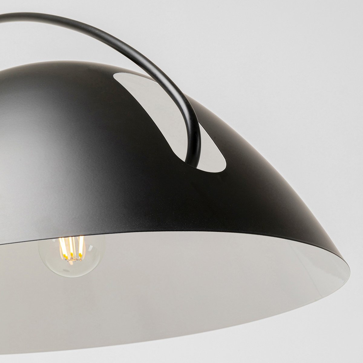 Lampadaire déporté en acier, FLIP noir, KARE DESIGN