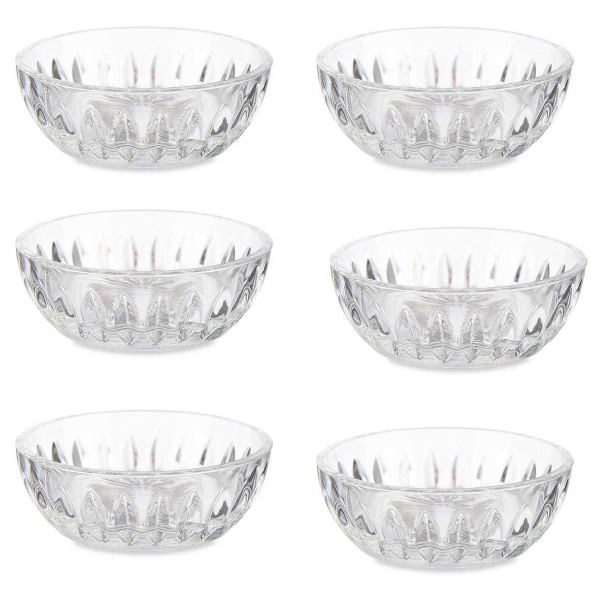 Set de 6 ramequins en verre 60ml transparent, WADIGA