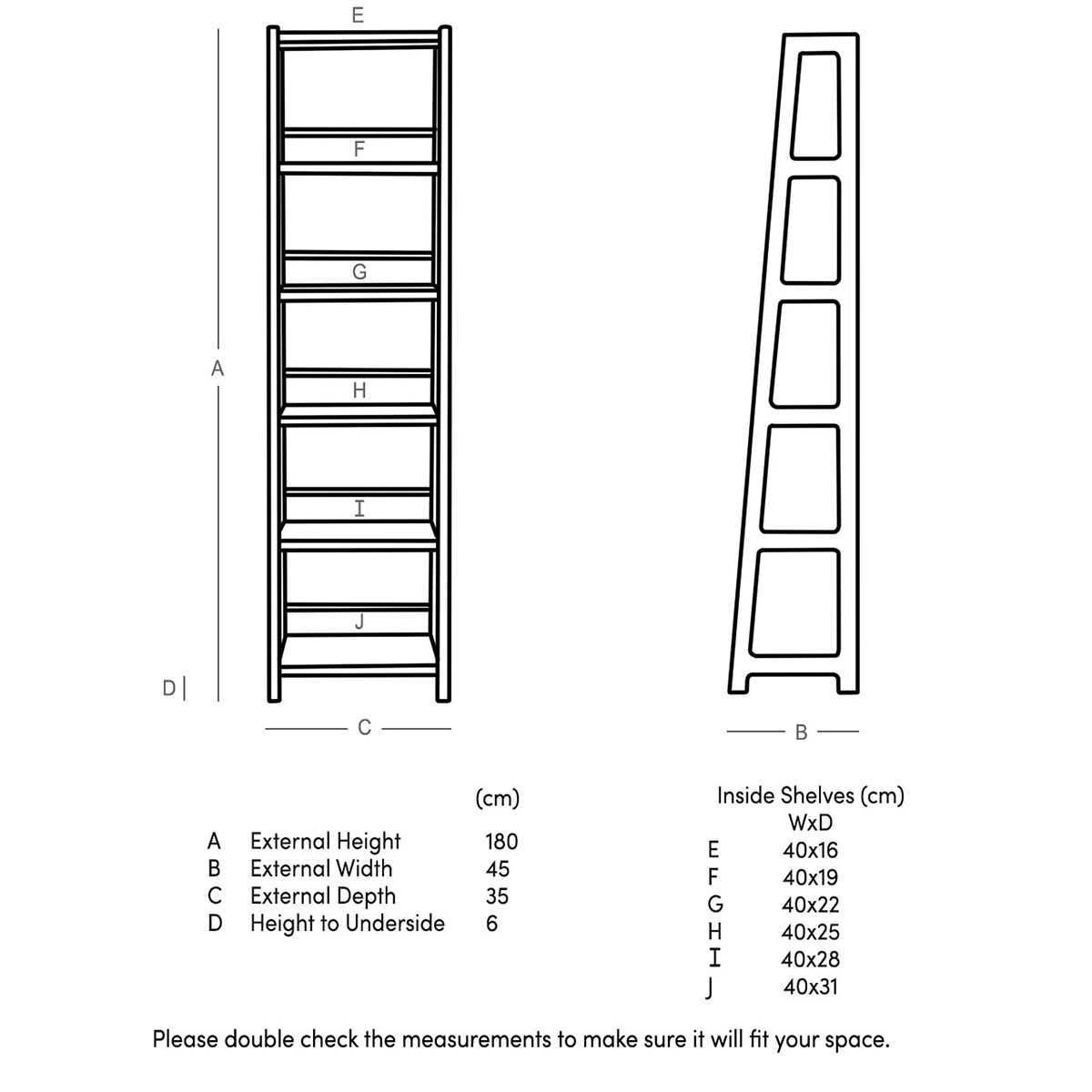 Noah Acacia Wood Narrow Shelving dark acacia wood, SWOON