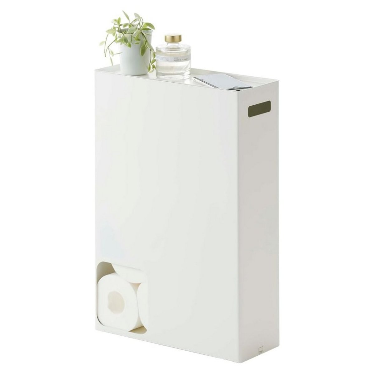 Réserve papier WC rangement design  Plate blanc, YAMAZAKI