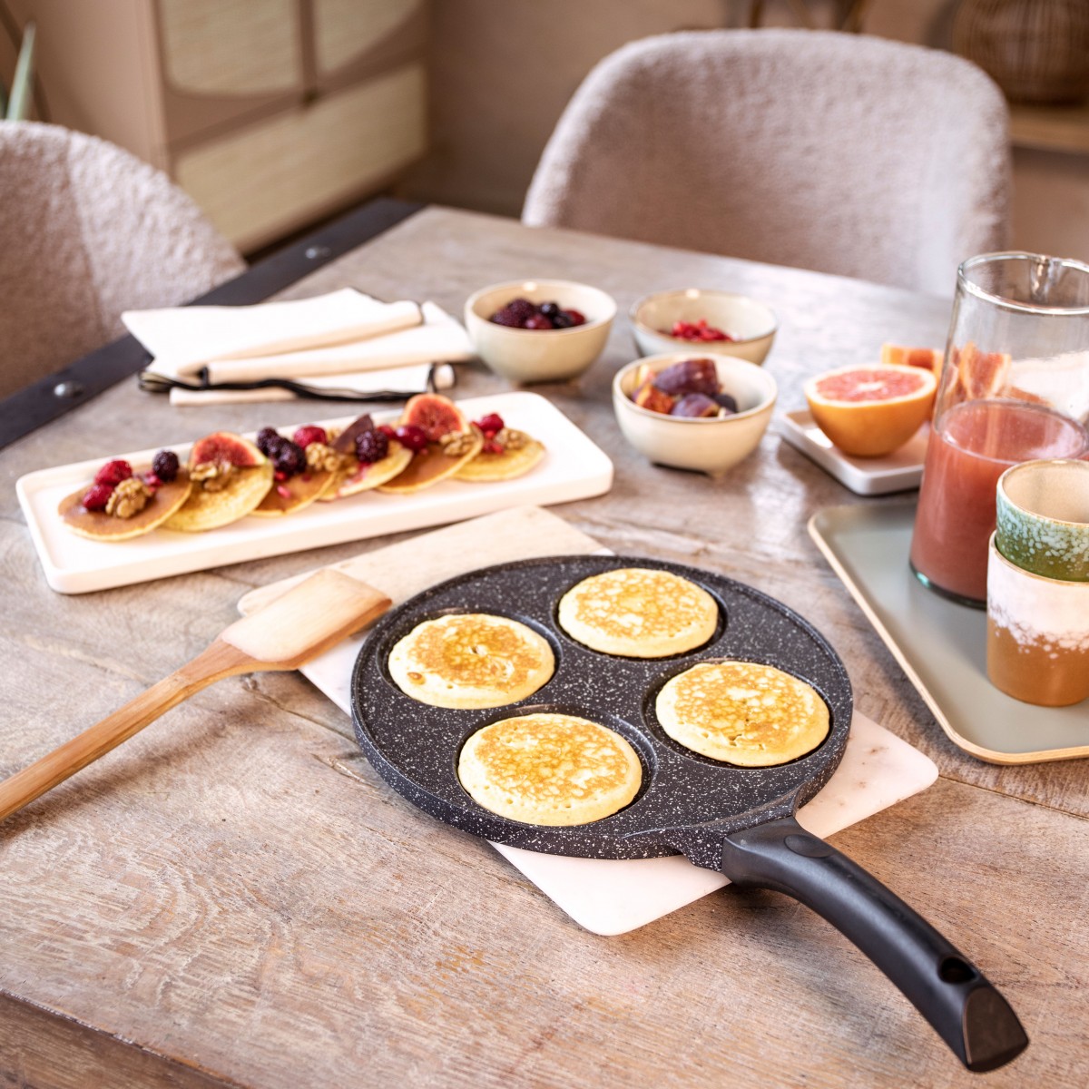 Poêle à pancakes couleur unique, LIVOO