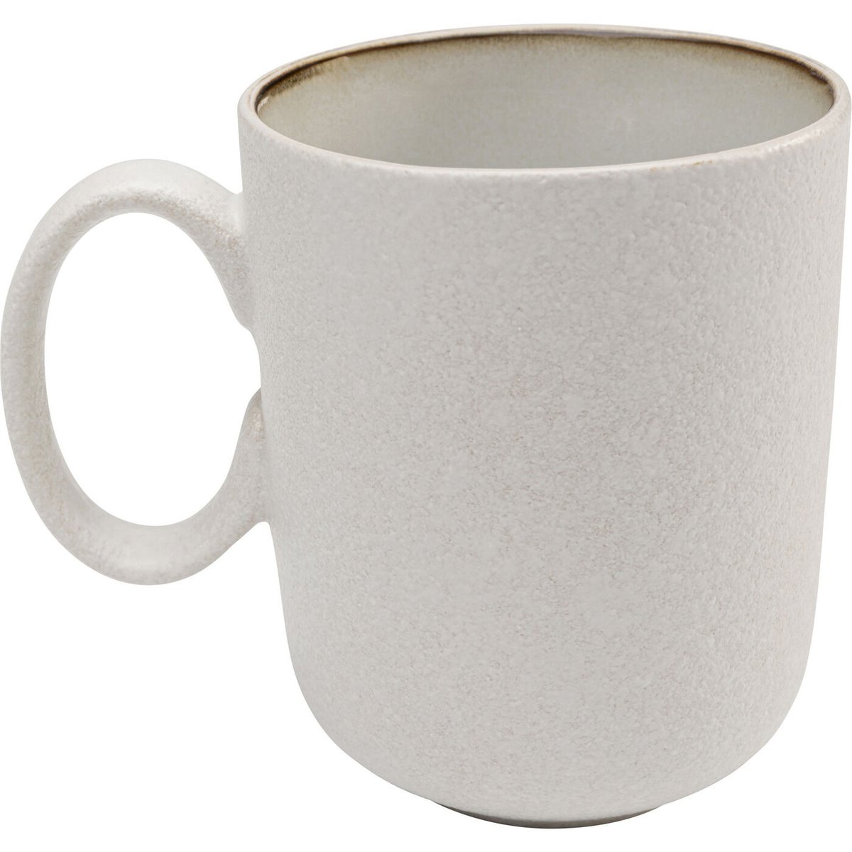 Lot de 6 mugs en grès, ELIO blanc, KARE DESIGN
