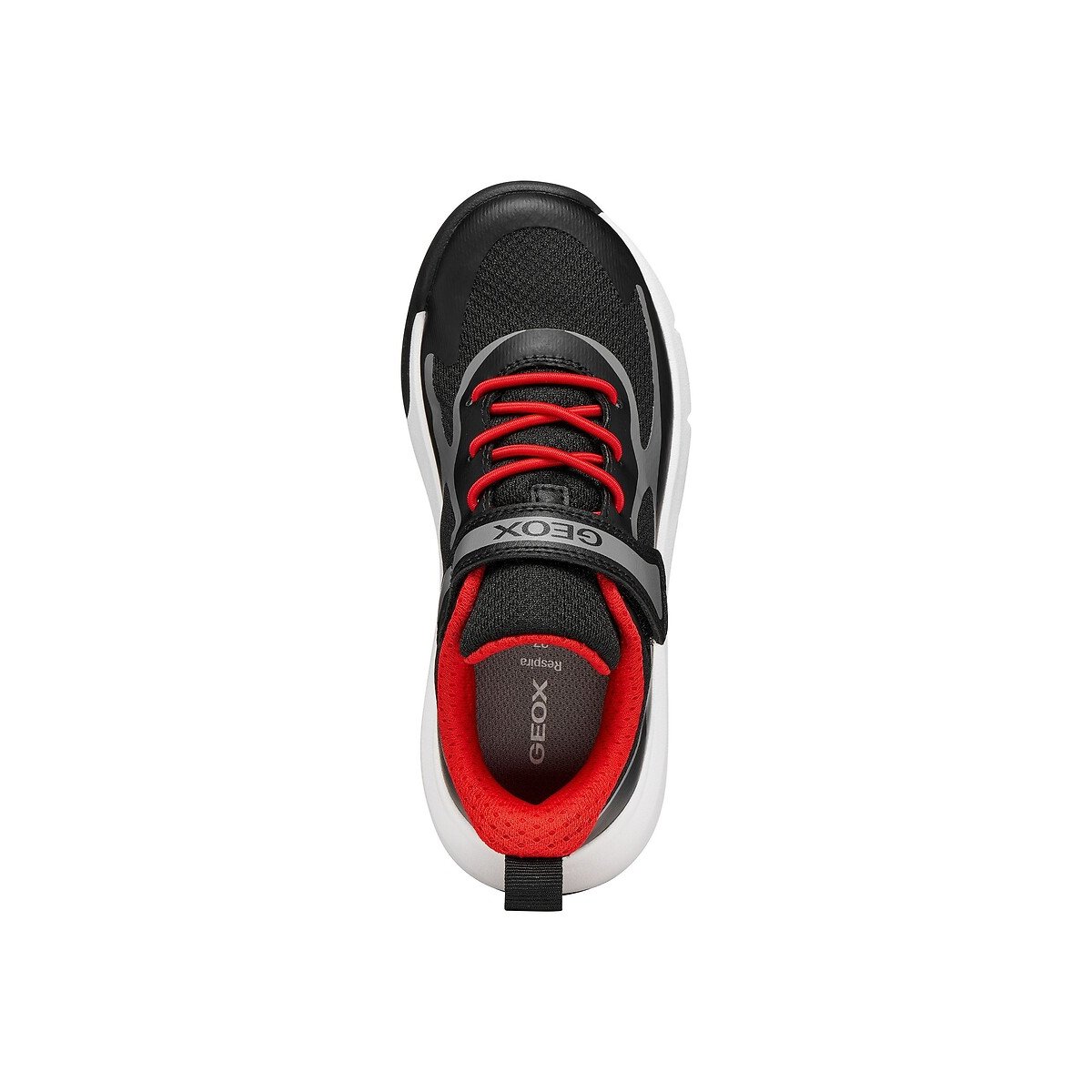 Baskets respirantes PRO-RAN noir/rouge, GEOX