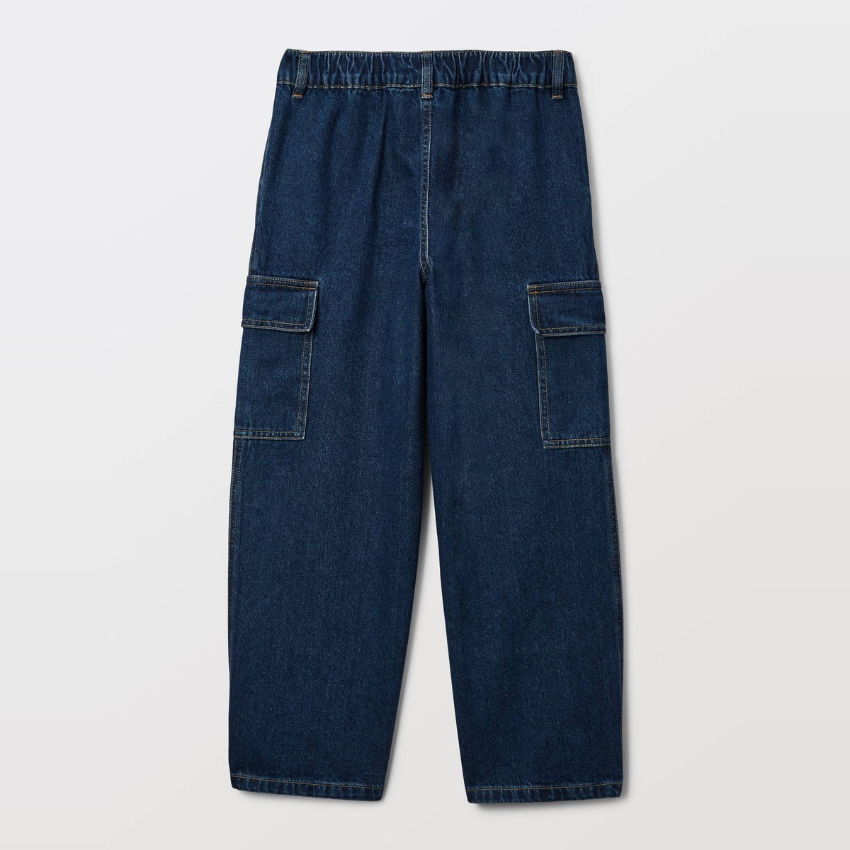 Jean cargo contenant du coton brut denim, MONOPRIX