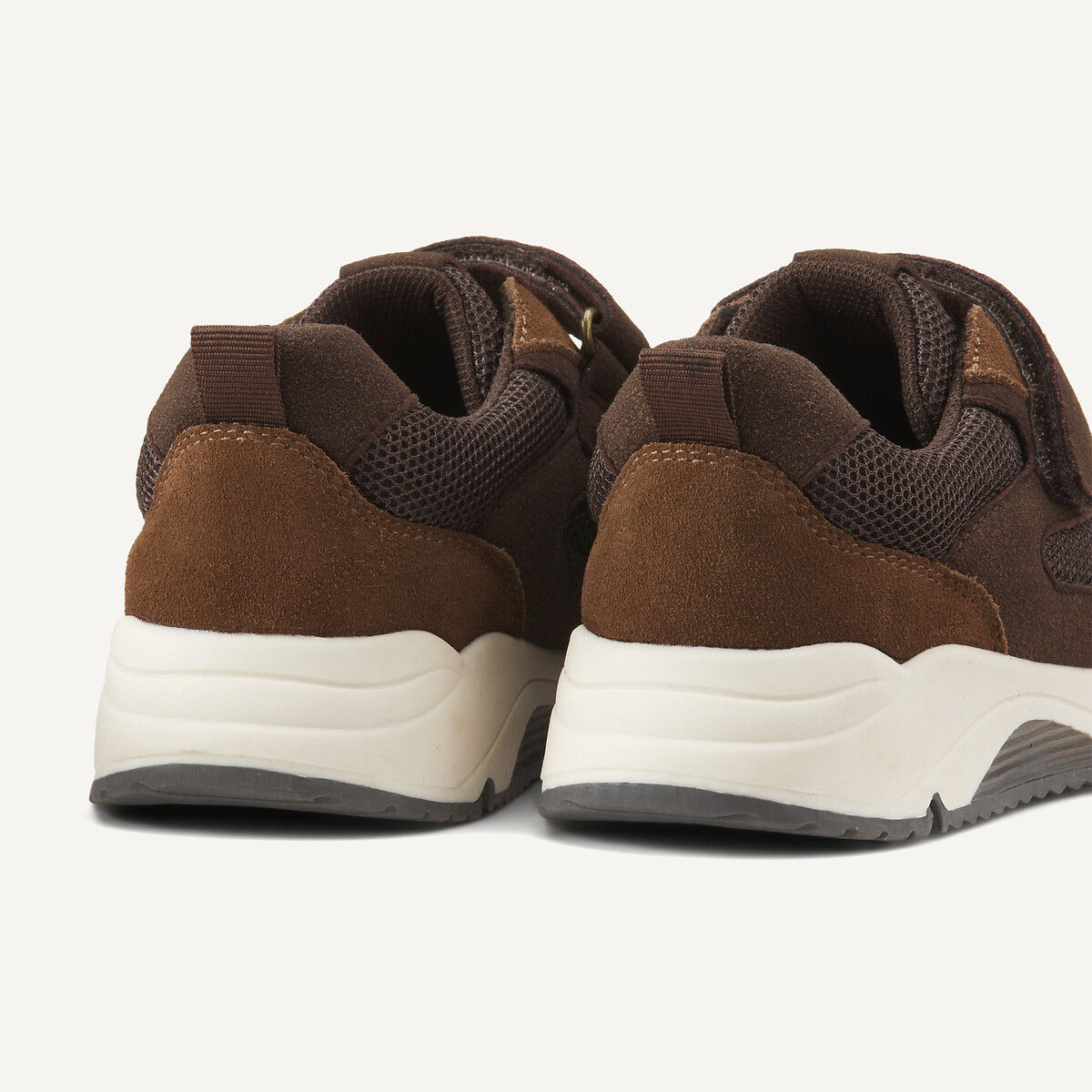 Baskets à lacets élastiqués marron, LA REDOUTE COLLECTIONS