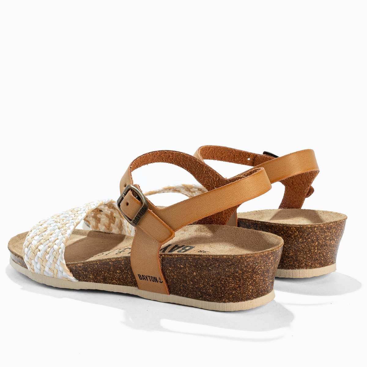 Sandales compensées LEGANES noisette, BAYTON