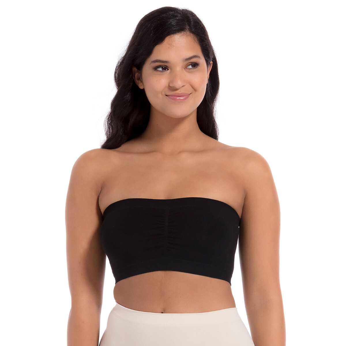 Soutien-gorge Bandeau push up en bambou noir, MAGIC BODYFASHION