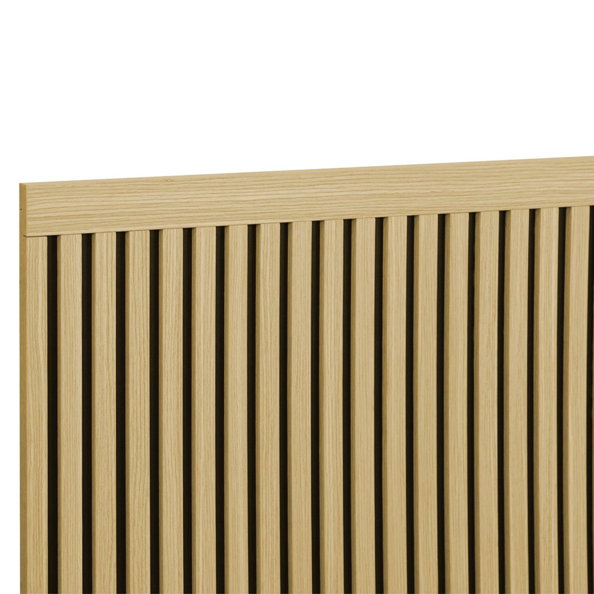 Tête de lit décor bois tasseaux décoratifs 160cm HEDDO naturel, SWEEEK