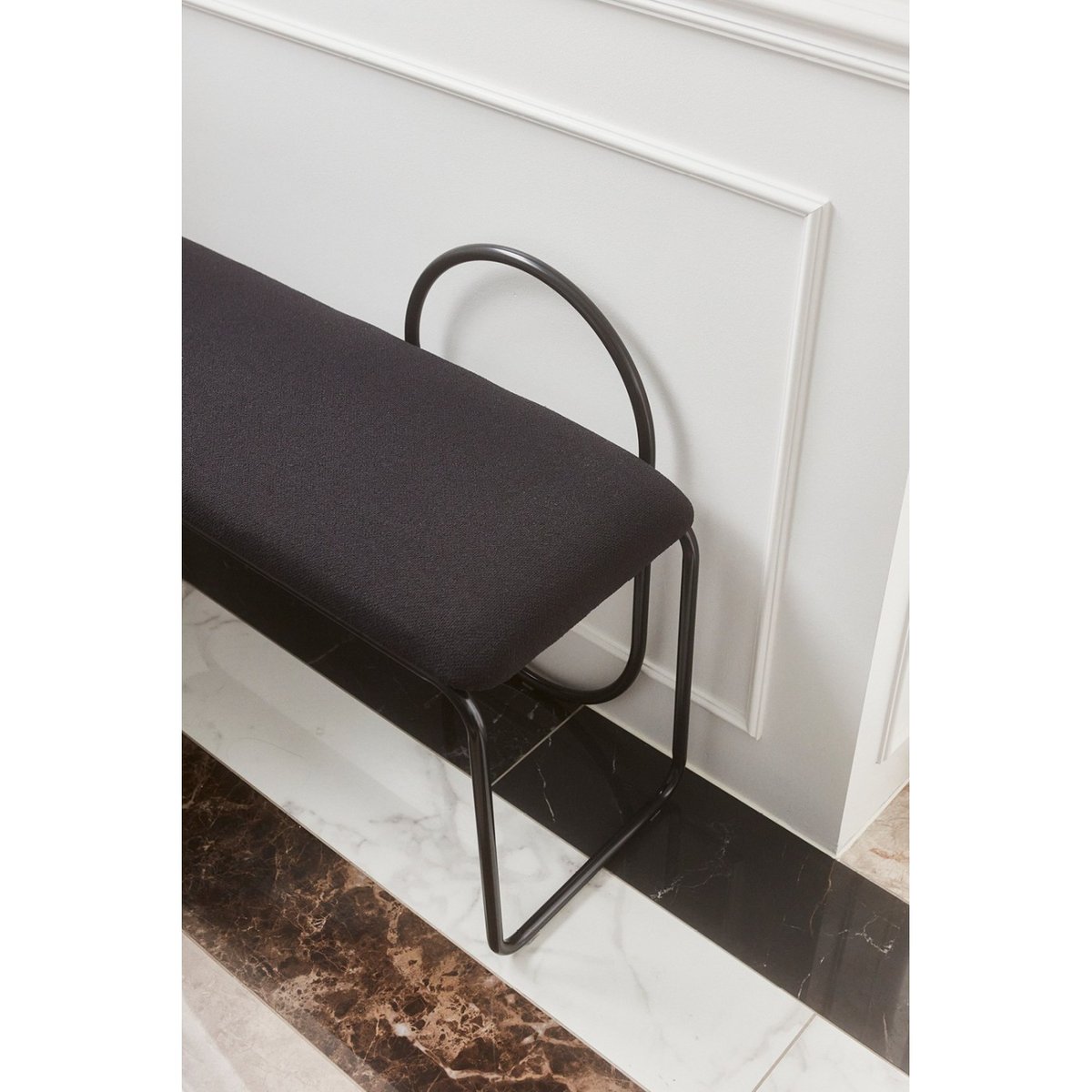 Banc Angui anthracite bouclé, AYTM