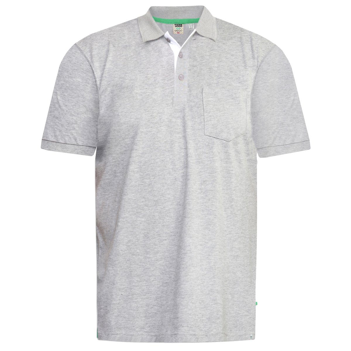 Polo uni manches courtes GRANT noir, DUKE