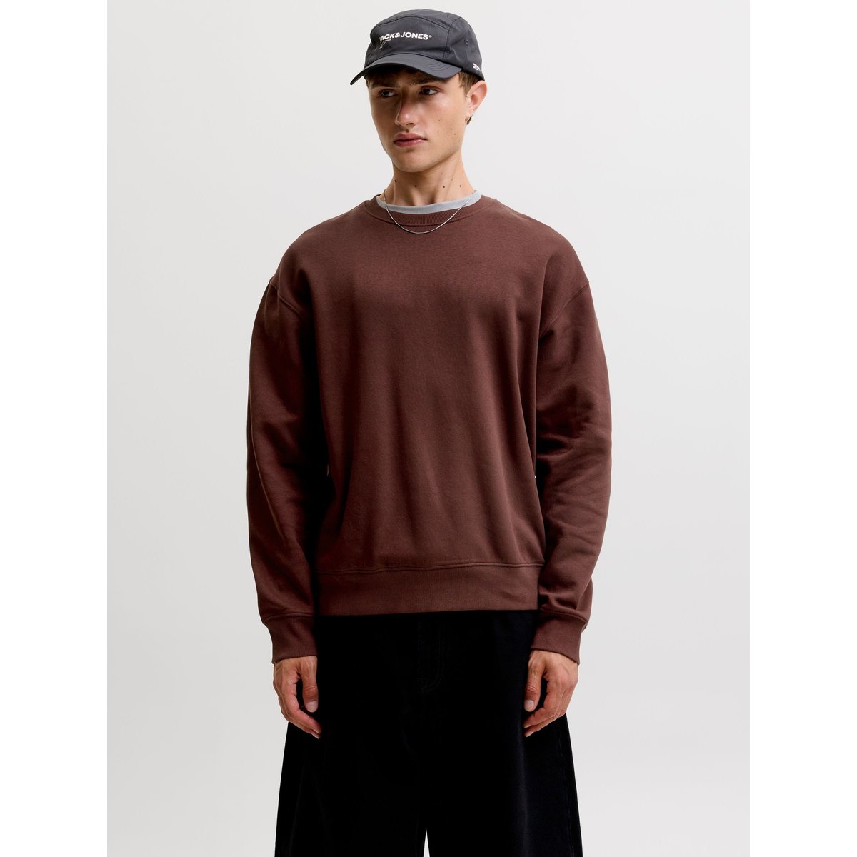Sweat-Shirt bitter chocolate, JACK & JONES