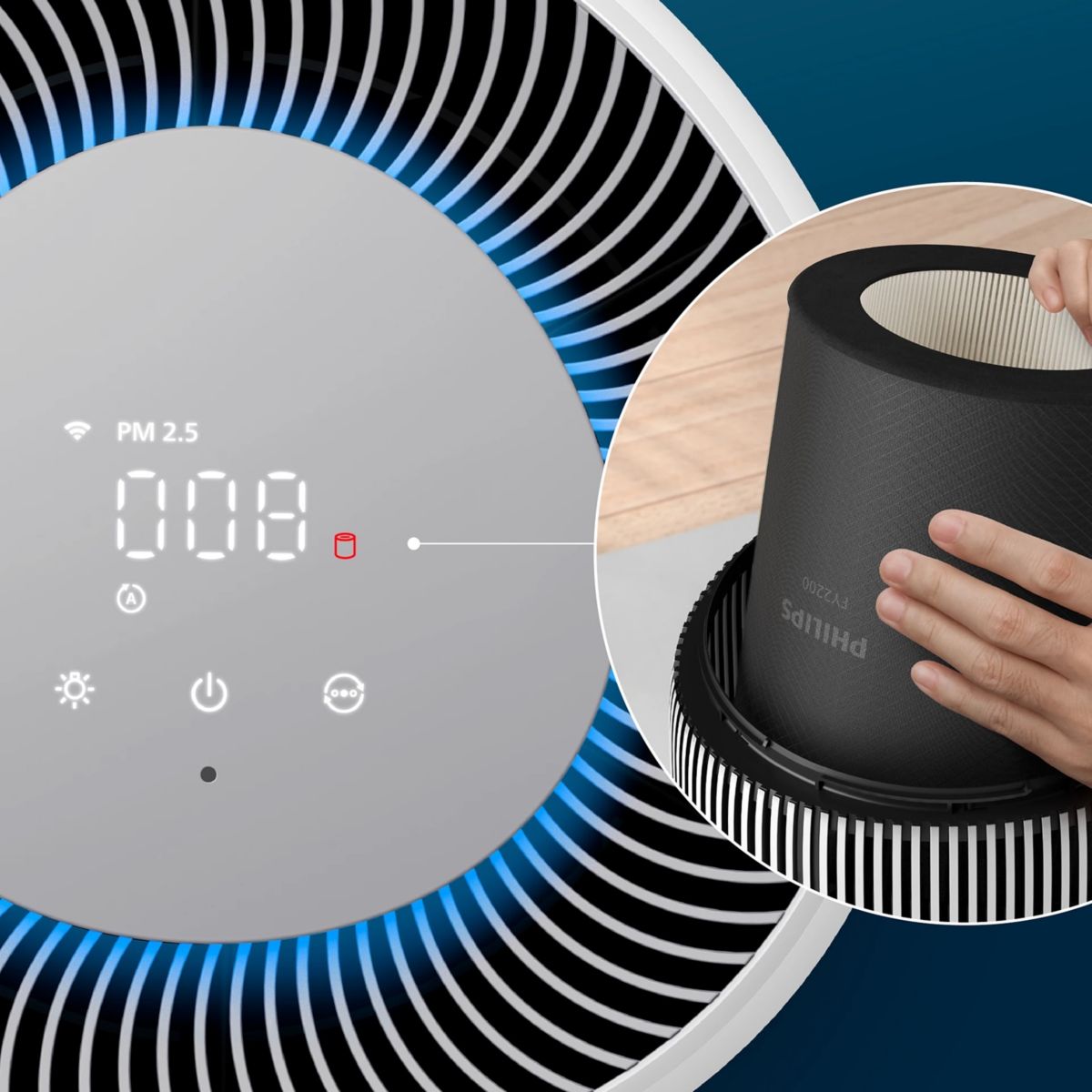 Deshumidificateur HEPA NanoProtect FY2200/30 couleur unique, PHILIPS