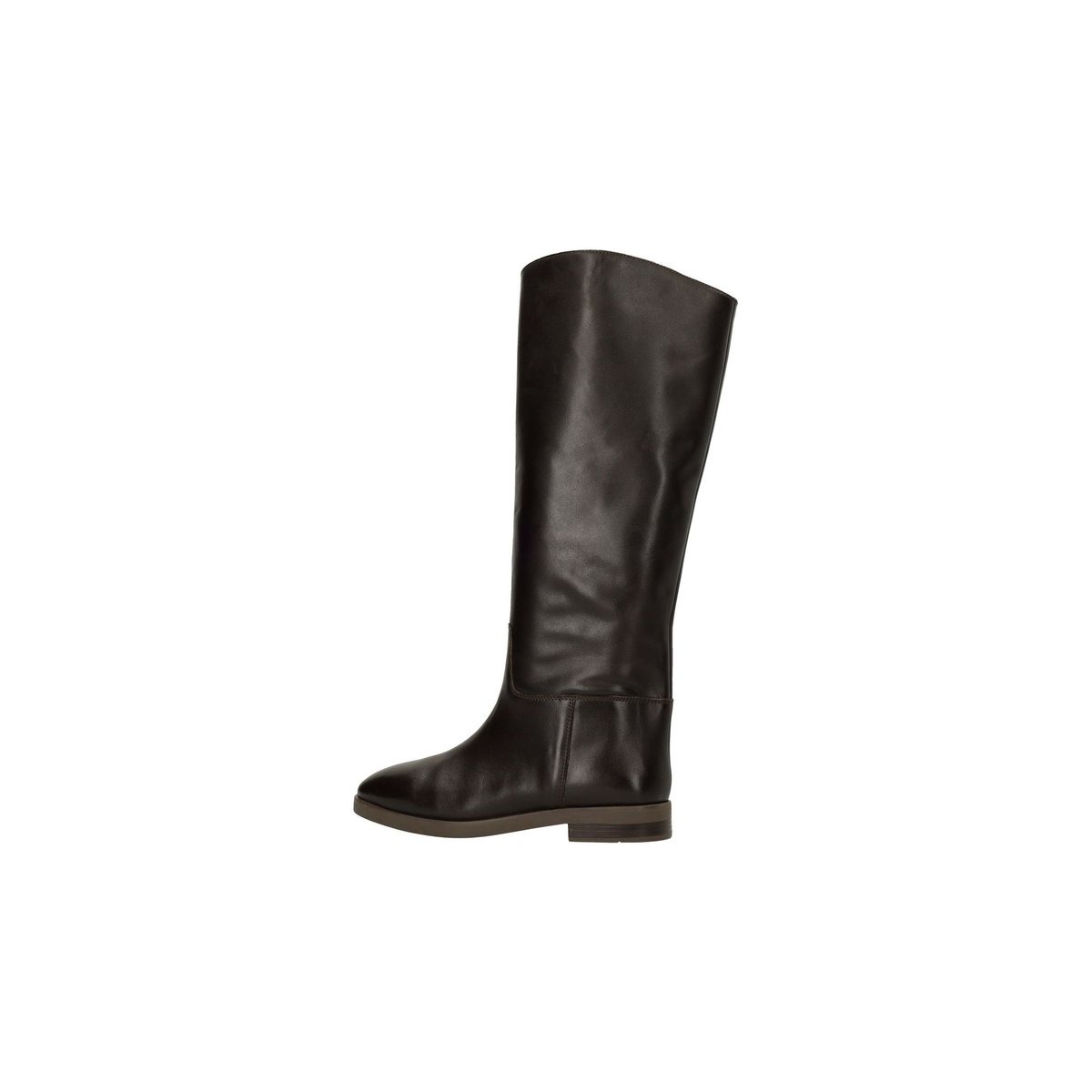 Bottes hautes en cuir marron, SACHA