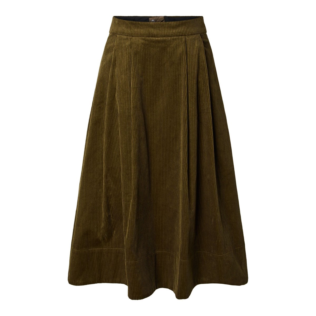 Jupe Mi-Longue marron - fir green1, YAS
