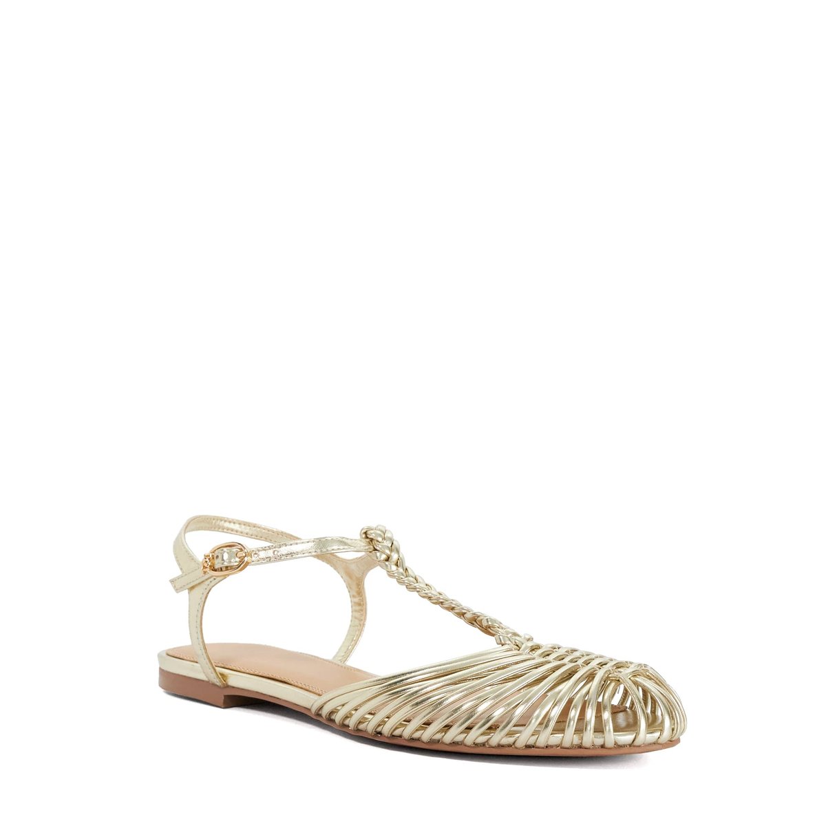 Ballerines à fleur fantaisie - MILBERRY gold-synthetic, DUNE LONDON