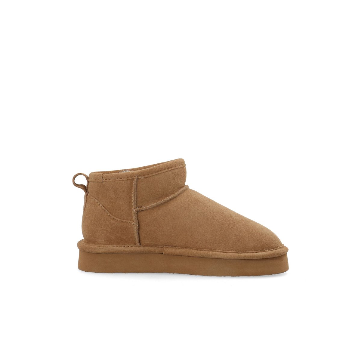 Bottes Flatform cognac, BIANCO