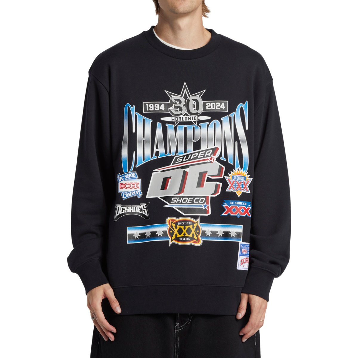 Sweat OLD CHAMPS. noir black, DC SHOES